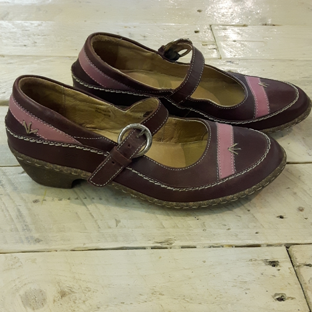 Josef Seibel Purple & Pink Wedge MaryJanes *gently used